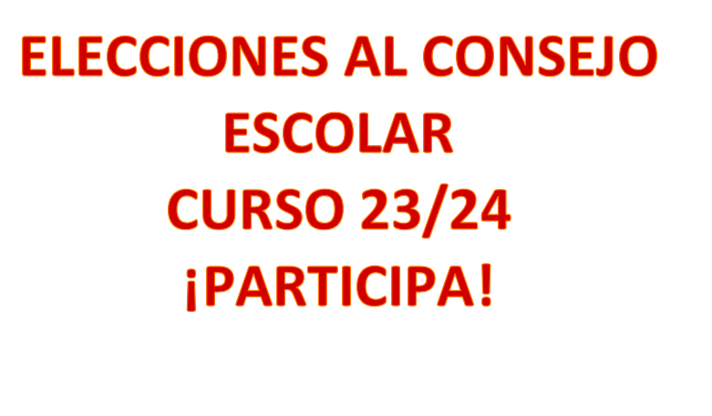ELECCIONES CONSEJO ESCOLAR CURSO 23/24